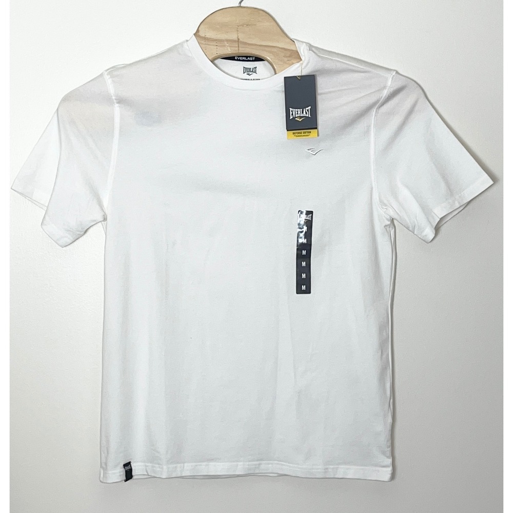 NWT Everlast Defense T-Shirt Mens Medium White Cotton Short Sleeve